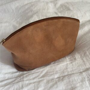 Large leather BAGGU pouch OG BAGGU natural tan leather